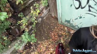 Public Agent - creamy pussy blonde office girl gets excited by risky outdoor sex with a big cock
