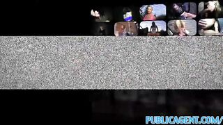 PublicAgent Wendy is left with cum all over her pussy