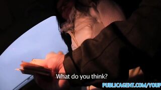 PublicAgent Wendy is left with cum all over her pussy