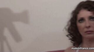 Casting French mature cougar anal pounded in FFMM orgy
