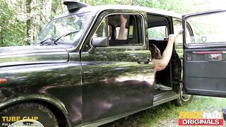 FAKEhub Originals Fake Taxi to Fake Hostel Squirting orgasms & big tits threesome with hot Mexican and Scottish babes