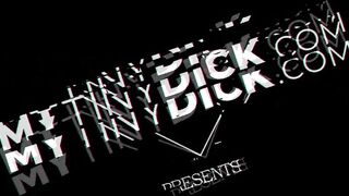 She jerks his small cock before sucking and tity fucking him to completion