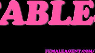 FemaleAgent Confident stud finishes casting with a sexy creampie