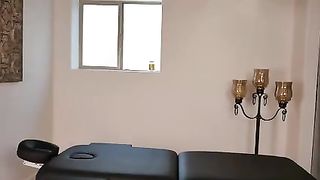 A spoon oil and two hot women