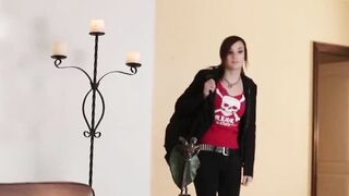 2 Beautiful hot Girls with a Strapon. 