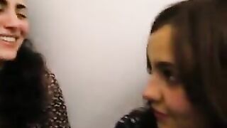 Italian lesbian tongue kiss