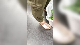 Candid lesbian feet 1