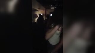 Girls Make Out At Club Party