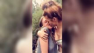 Bella Thorne kissing Bella Pendergast