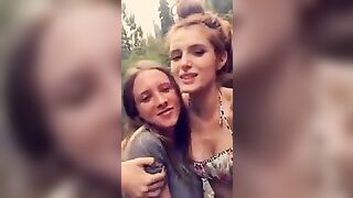 Bella Thorne kissing Bella Pendergast