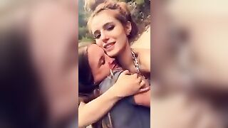 Bella Thorne kissing Bella Pendergast