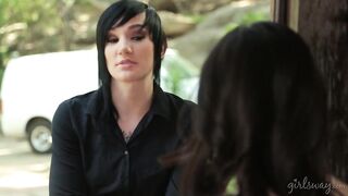 Lesbian Courier Girl