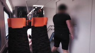 Very Risky sex in public on a train for money With a gorgeous woman real amateur couple Dada Deville