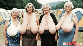 Grannies with saggy tits