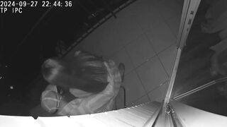 Real scam! Wife and friend fucking on hotel balcony. Taboo sex