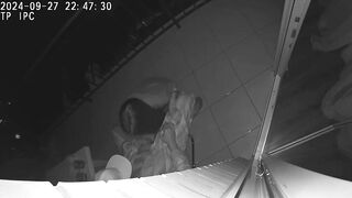 Real scam! Wife and friend fucking on hotel balcony. Taboo sex