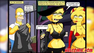 Special Halloween Night! Simpsons Porn! Simptoons!