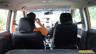 Fake Driving School - Sexy Blonde gets her sweet Scottish pussy slammed in a car