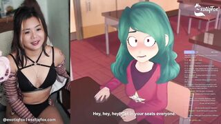 MERU THE SUCCUBUS 1 TO 5 LIVE REACTION WITH FANS LIVESTREAM HIGHLIGHTS - ExotiqFox Solo Gooner Girl Masturbation