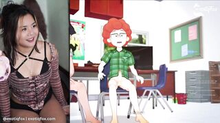MERU THE SUCCUBUS 1 TO 5 LIVE REACTION WITH FANS LIVESTREAM HIGHLIGHTS - ExotiqFox Solo Gooner Girl Masturbation