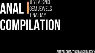 Intense Anal Action Compilation: BBC Balls Deep in Latina & White Girl Assholes