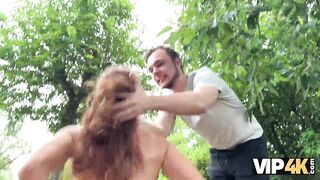 VIP4K. Red riding hood loves to show her pussy in her boyfriend’s car