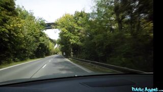 Public Agent - Full Video - the sexy and friendly American Hitchhiker makes him cum in her mouth after outdoor sex