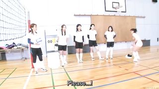 Subtitled Japanese ENF CFNF volleyball hazing in HD