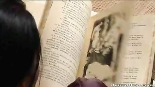 Slave caught by mistress in the bed