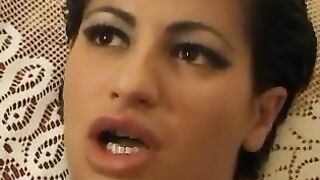 Lesbian Strapon with Inserts for Hairy Pussy and Arsehole