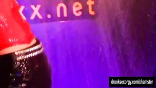 Wet lesbian pornstars dancing
