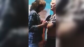 Russian mature mother and girl