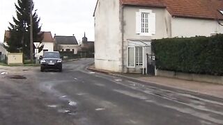 Anal sex with a superb French brunette