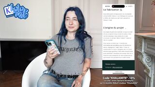 No Need a Men when you have a Big Dildo - French Alt Hairy Girl Masturbating