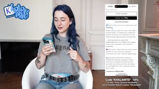 No Need a Men when you have a Big Dildo - French Alt Hairy Girl Masturbating