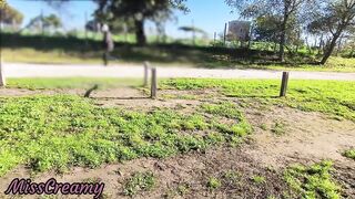 FLASHING my COCK in front a everyone in a PUBLIC PARK and my STEPDAUGHER HELPS me CUMSHOT - REAL SEX RISKY