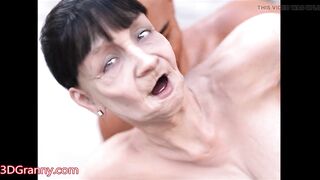 3D Granny Claudette Gets Fucking hard