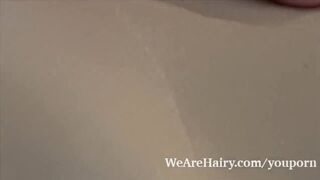 Nikky B climbs into bed to strip naked and unwind