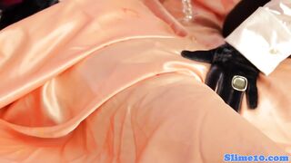 Restrained les euro straponfucked by femdom