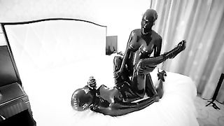 Latex blind lesbian fucking