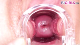 PJGirls - Pussy muscles - real orgasm, masturbation, toys, gaping, gyno