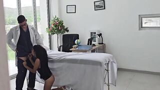 MY WIFE TAKES ME TO THE DOCTOR, SHE ENDS UP HAVING SEX WITH THE DOCTOR AND THE TOILET BOY