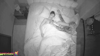 CAUGHT! Night vision camera catches intimate moments of pornstar couple