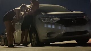Gloryhole Cuckold and Caught in Public