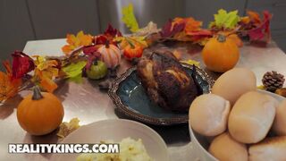 REALITY KINGS - Hungry For Cock Babes Advoree & Jordyn Falls Swallow Jimmy's Sausage & Take Turns Riding It