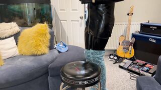 Rubber doll, stroking and being slutty in my thigh high boots