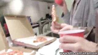 BFFs - From pajama party to lesbian groupsex