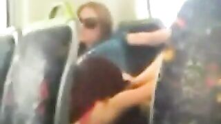 2 Girls Caught Eating Pussy on Public Bus