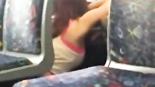 2 Girls Caught Eating Pussy on Public Bus