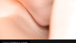 Beautiful blonde woman make love